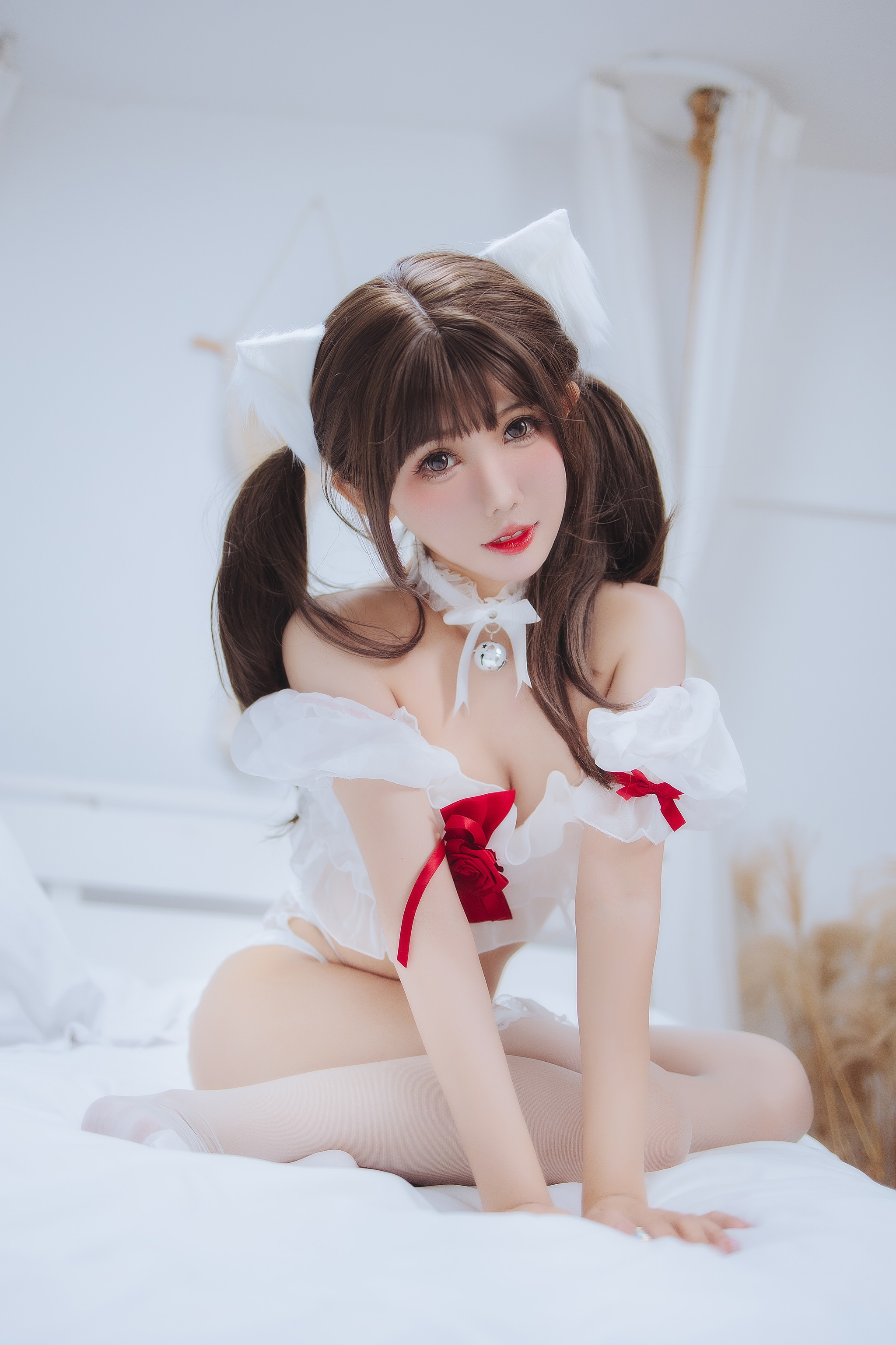 图片[1]-仙女月 – NO.018 白猫少女[50P]-XikXak